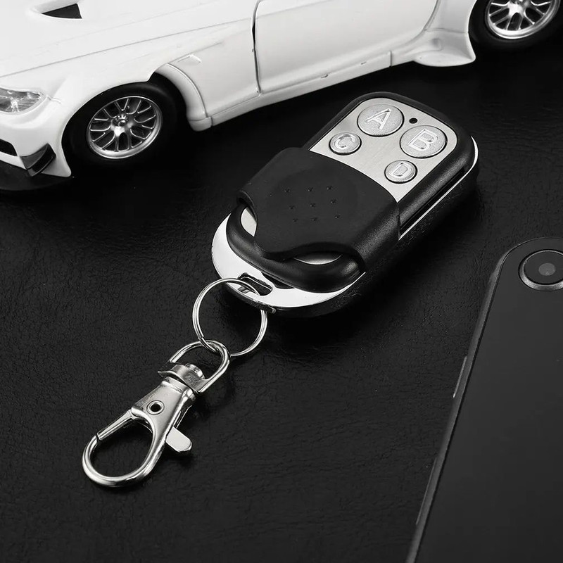 Metal Push Button Universal Garage Door Opener Remote 4 Button ABCD LockUnlock Transmitter 2