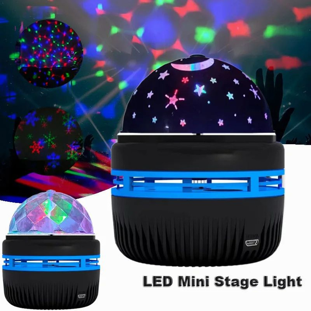LED Star Galaxy Projector Lamp USBPowered Rotating Magic Ball With Remote Control Colorful Starry S 1