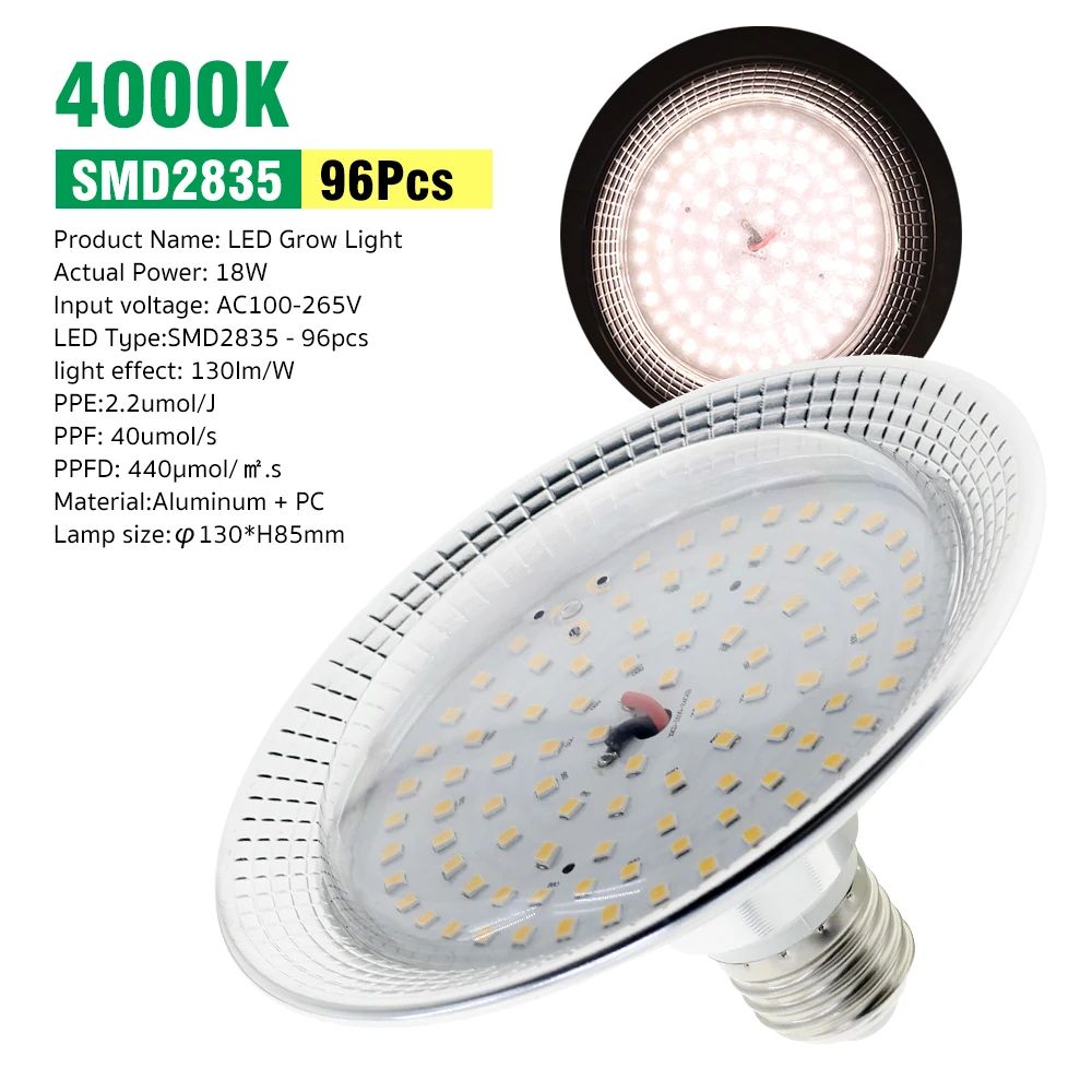 Full Spectrum LED Grow Light Bulb Sunlike Phytolamp For Plants Seedlings Flowers Greenhouse Tent Hy 6
