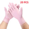 Pink Disposable Nitrile Gloves LatexFree PowderFree For Household Cleaning Salon Kitchen And Work U 5