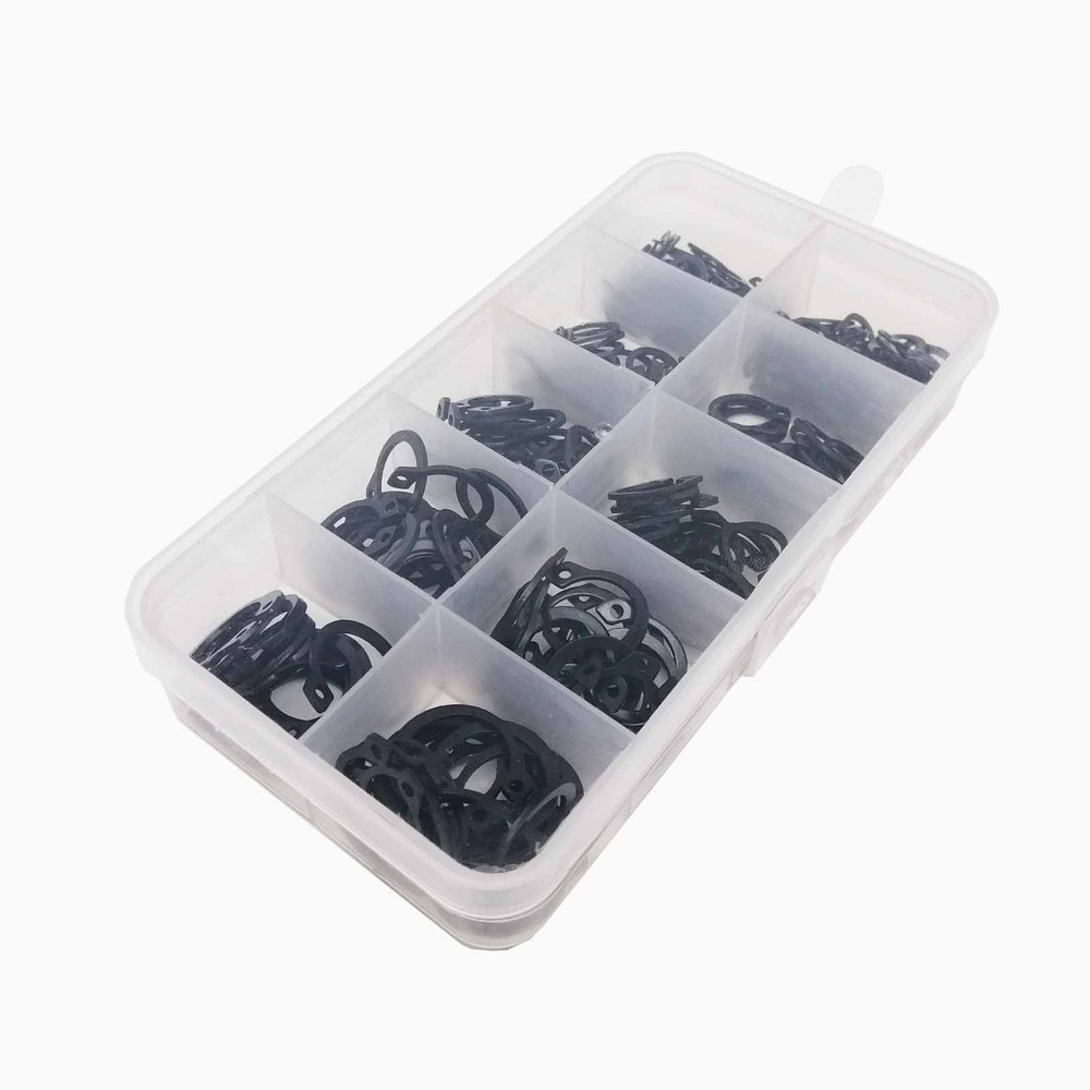 65mn Steel Retaining Clip Snap Ring 520mm GB894 Black CType External Circlip For Bearing Shaft 0