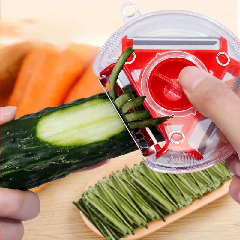 Vegetable Peeler Set Magic Trio Slicer Shredder Julienne Cutter Multi Blade Stainless Steel Zester  0