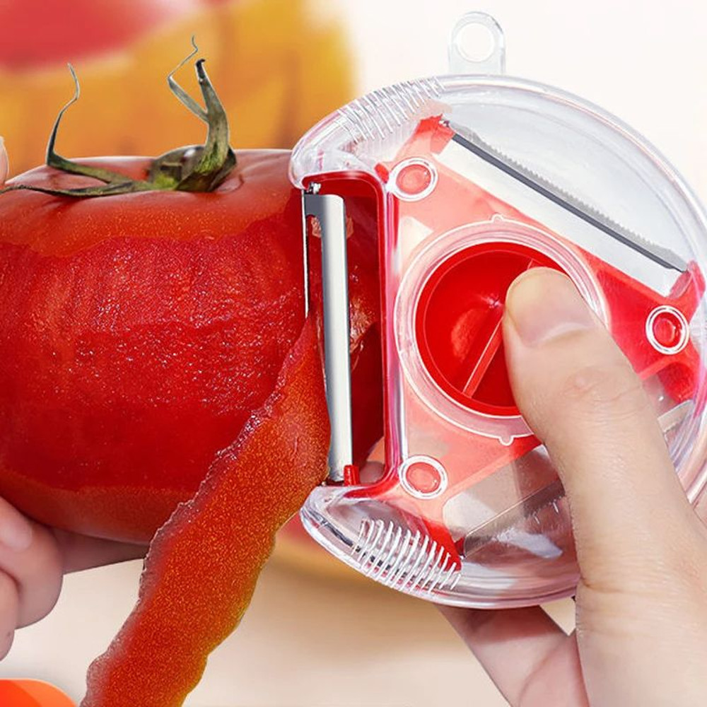Vegetable Peeler Set Magic Trio Slicer Shredder Julienne Cutter Multi Blade Stainless Steel Zester  4