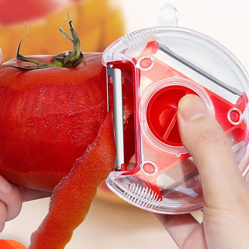 Vegetable Peeler Set Magic Trio Slicer Shredder Julienne Cutter Multi Blade Stainless Steel Zester  4