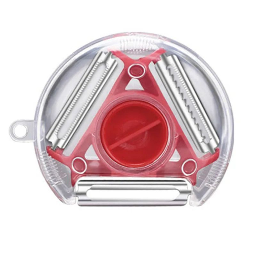 Vegetable Peeler Set Magic Trio Slicer Shredder Julienne Cutter Multi Blade Stainless Steel Zester  7