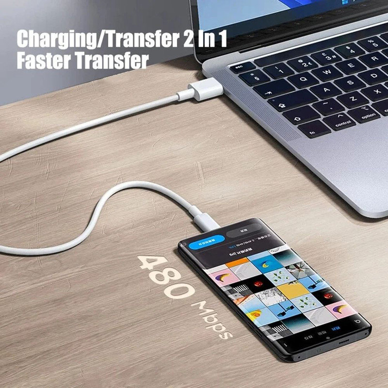 USBC To USBC Fast Charging Cable For IPhone Samsung Huawei Xiaomi Data Line In Black  White 4