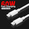 USBC To USBC Fast Charging Cable For IPhone Samsung Huawei Xiaomi Data Line In Black  White 6