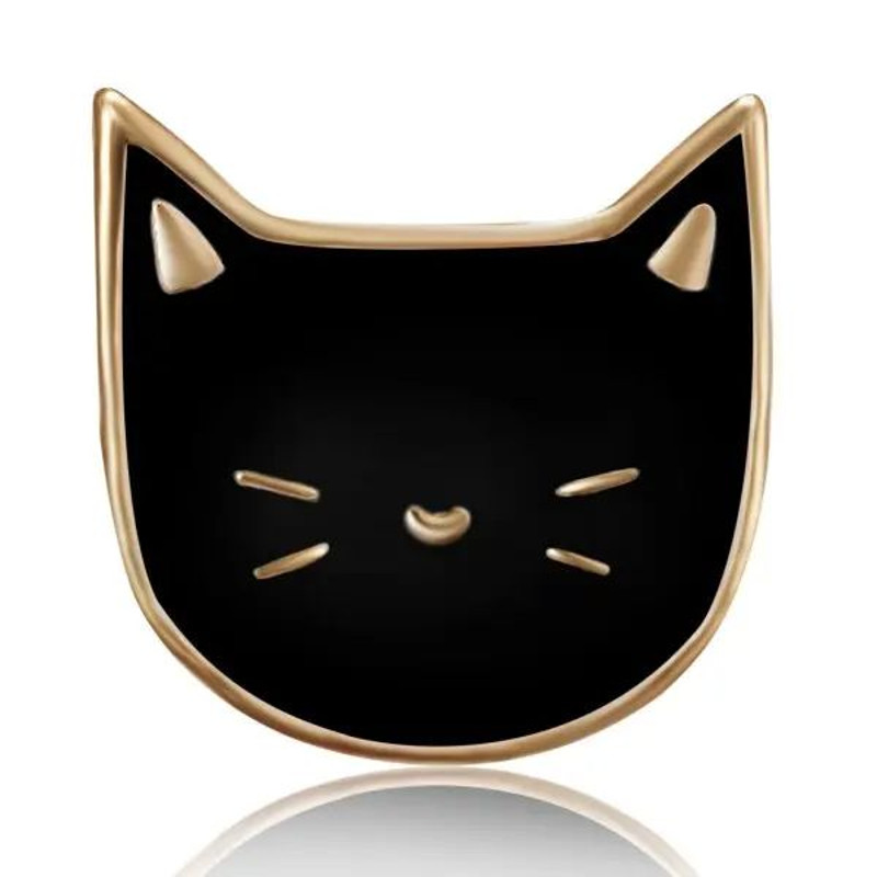 Cartoon Sweet Small Cat Enamel Pins Brooch For Women Girls Cute Kitten Metal Badge For Backpack Col 13