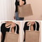 Linen Bags HandPainted Cotton Sacks Jute Portable Imitation Sacks For Shopping Stylish Laminated B 1