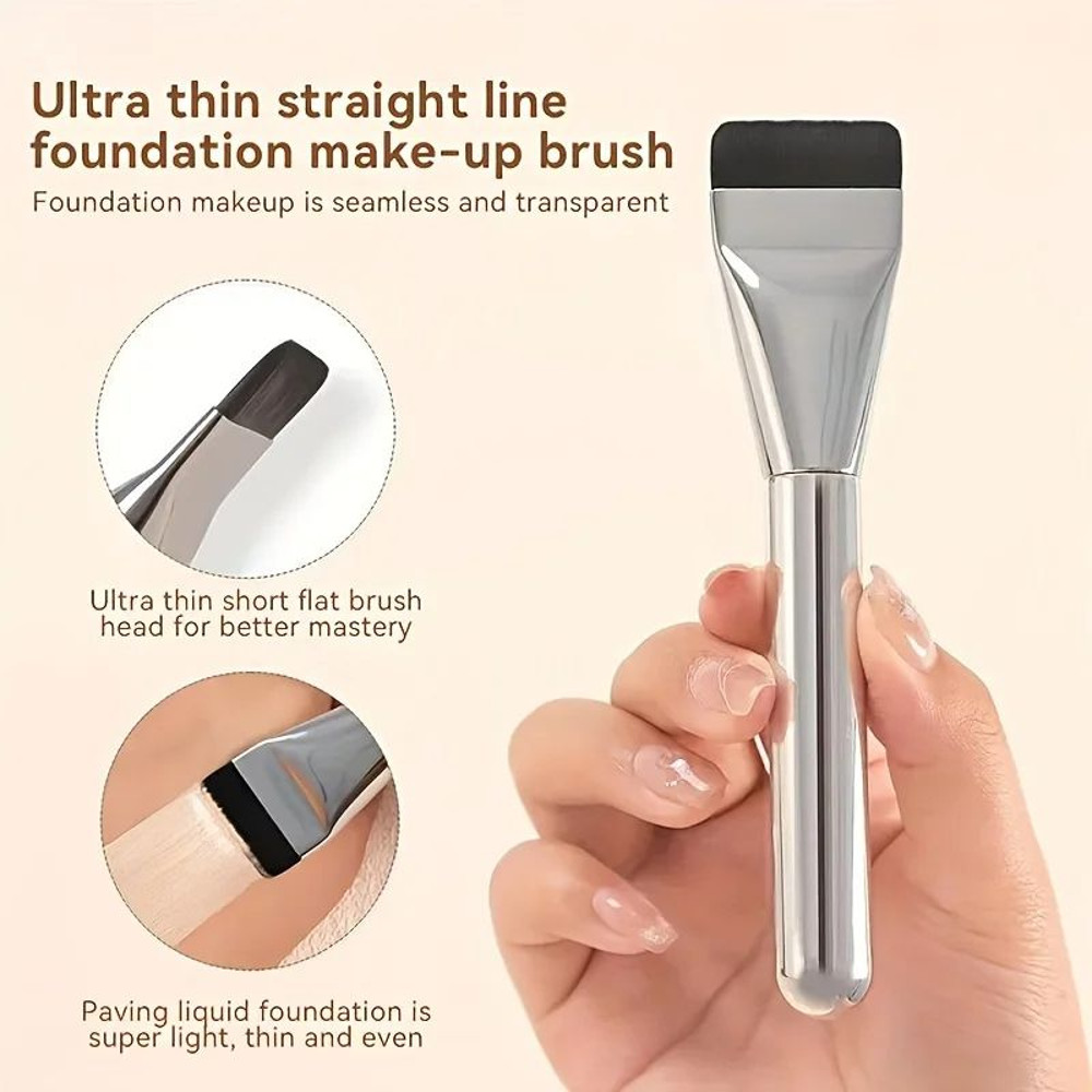 MultiUse Foundation UltraFine Hypoallergenic Nylon Bristle Oval Brush Ideal For Face Contouring Ble 3