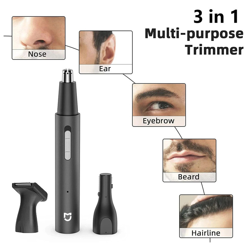 Electric Nose Ear Hair Trimmer For Men Painless Rechargeable Grooming Kit For Sideburns Eyebrows 2