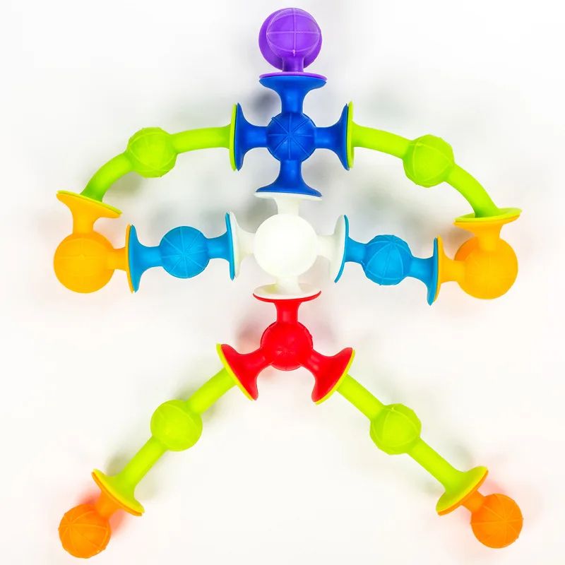 Suction Cup Toy Set Soft Throw Darts Building Blocks Pop Sucker Fidget Toy For Kids  ParentChild In