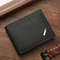 Mens Short Frosted Leather Wallet MultiSlot Coin Pocket  Photo Holder Compact  Stylish Small Mens W 0