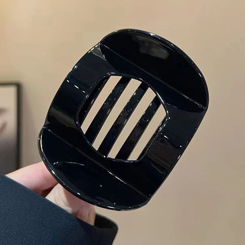 Stylish Korean Acetic Acid Hair Clip For Women Spoon Spring Clip Leopard Design Top Clip Simple Hea 6