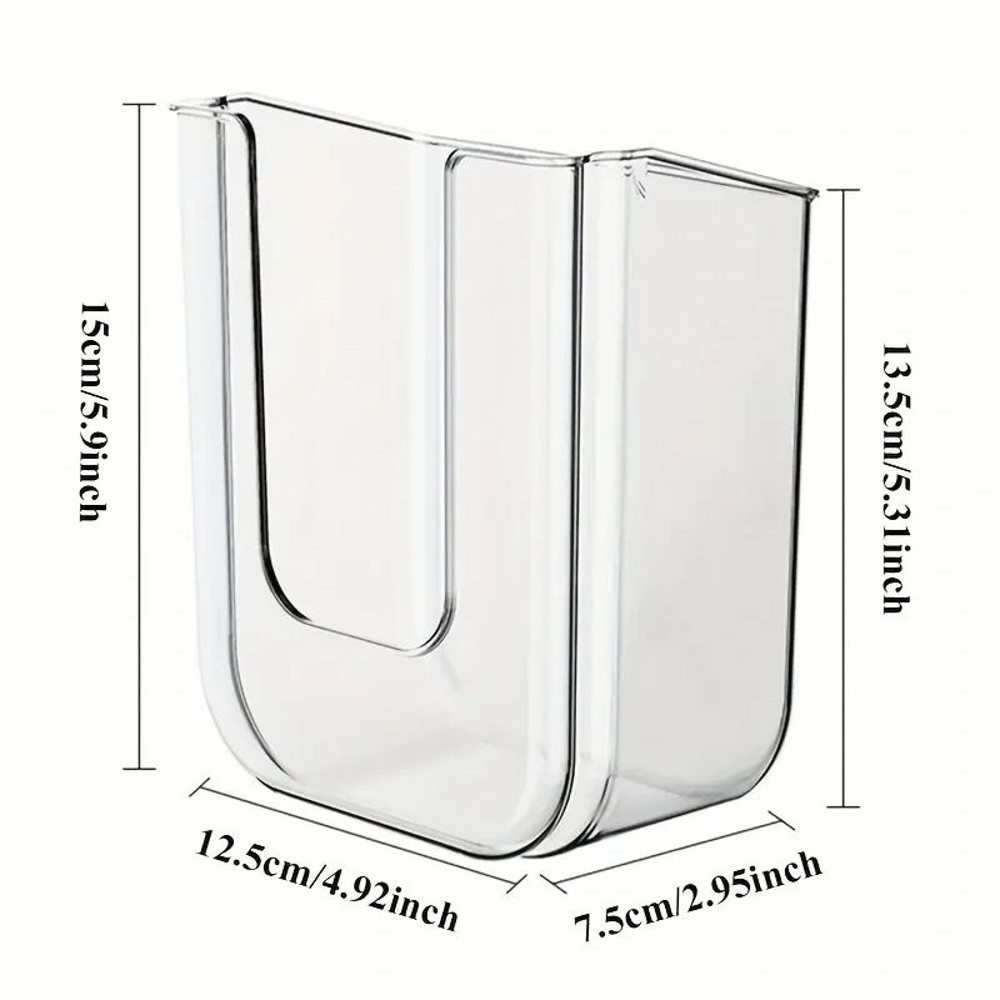 WallMounted Wet Tissue Storage Box NonPerforated Bathroom Organizer With Large Opening  High Load C 1