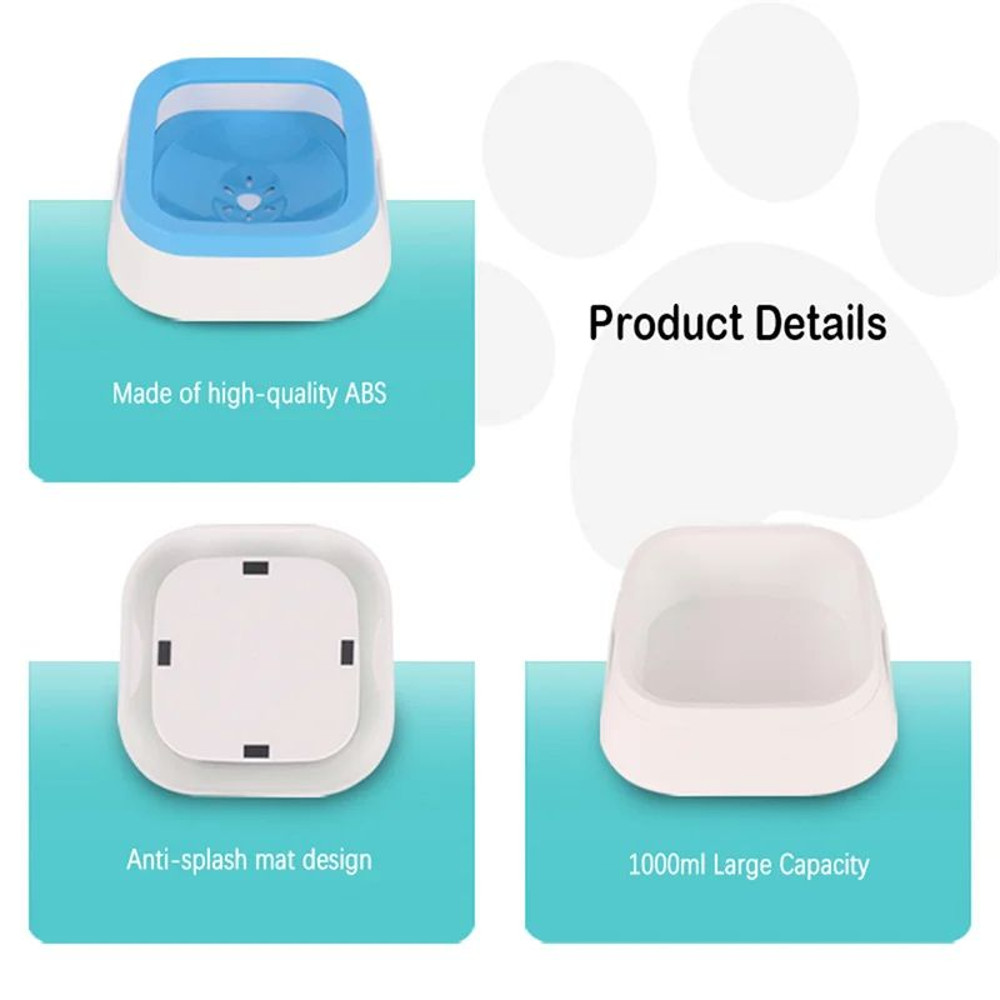 Anti Splash Water Bowl For Dogs Large Capacity Dog Waterer Drinking Bowl For Puppies Cats Pets Sp 3