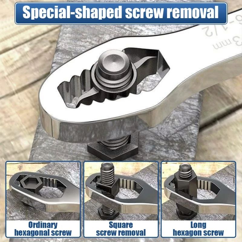 Universal Torx Wrench Adjustable Multifunction Board DoubleHead Spanner Repair Hand Tool For DIY  P 2