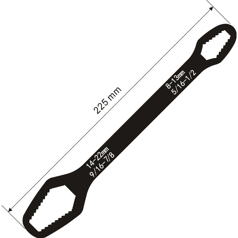 Universal Torx Wrench Adjustable Multifunction Board DoubleHead Spanner Repair Hand Tool For DIY  P 9