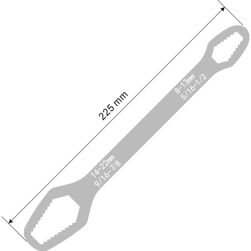 Universal Torx Wrench Adjustable Multifunction Board DoubleHead Spanner Repair Hand Tool For DIY  P 8