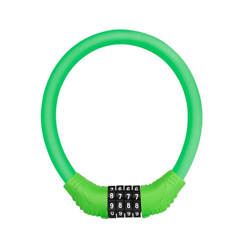 Stainless Steel Digital Code Bicycle Lock AntiTheft Cable Lock With Digit Combination Padlock For S