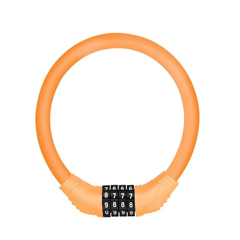 Stainless Steel Digital Code Bicycle Lock AntiTheft Cable Lock With Digit Combination Padlock For S