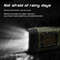 Solar Powered Hand Crank LED Flashlight LongRange Portable Tent Light  Emergency Torch For Camping  2
