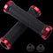 NonSlip Bicycle Rubber Grips With Double Aluminum Lock LockOn Rubber Handlebar Grips For MTB BMX R 8