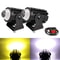 Dual Color Motorcycle Mini Driving Light Headlight Auxiliary Fog Lamp For Scooter ATV Moto Spotligh 1