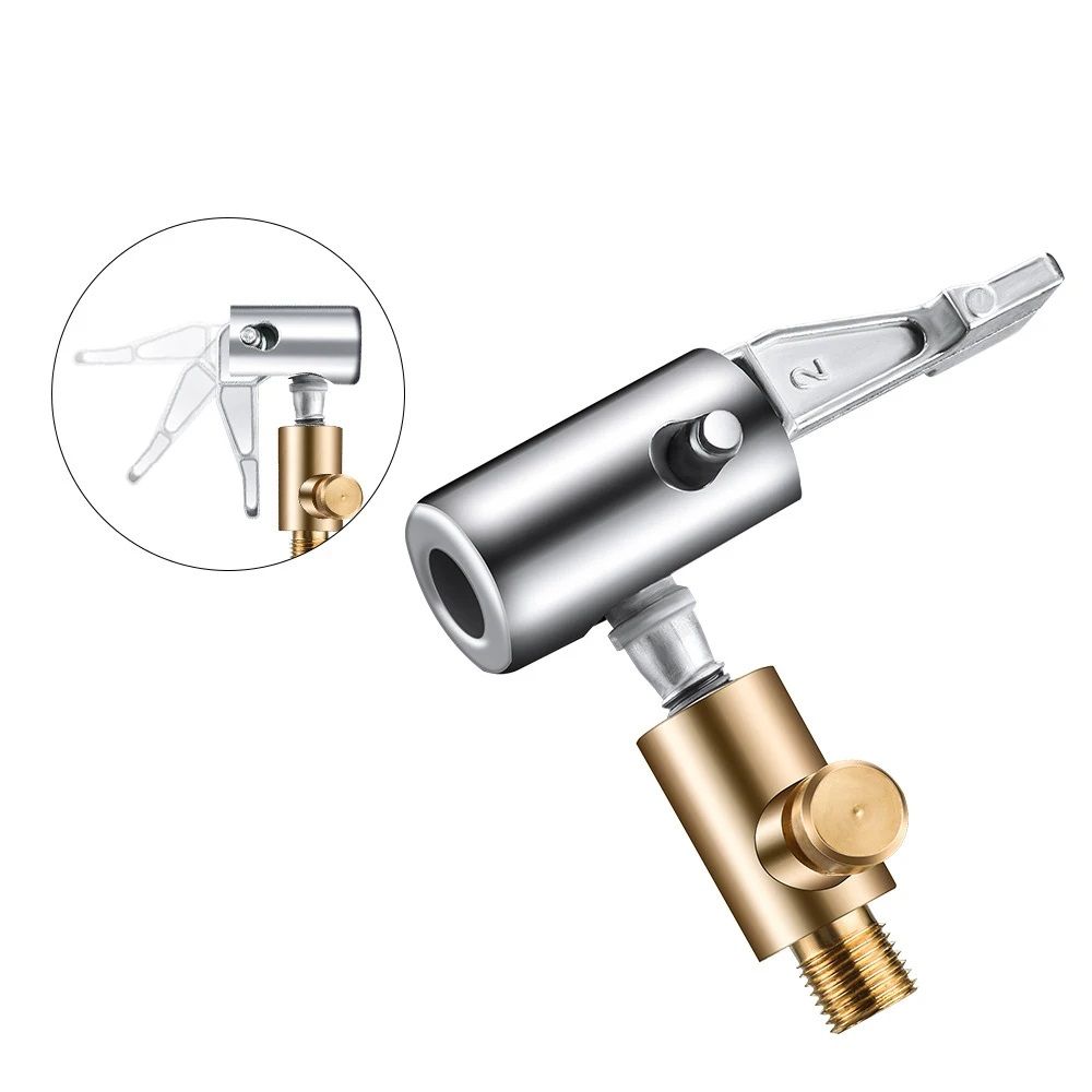 Portable Inflatable Pump For Car Tire Air Chuck Compressor Tire Inflator With Barb Connector Hose R 0