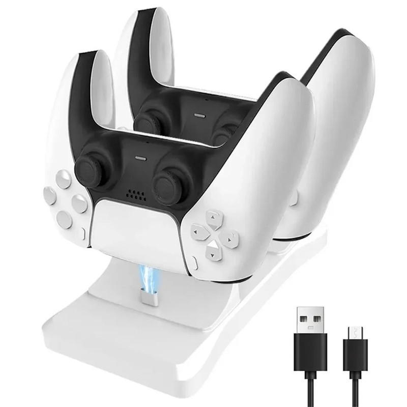 GAMINJA Dual Controller Charging Stand For PlayStation Fast Controller Charger Station With AC Adap 0