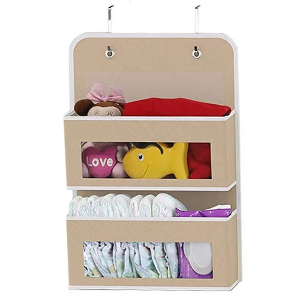 Shelf Hanging Storage Organizer For Behind Door  AntiTilt Design With 5 Large Capacity Pockets Perf 6