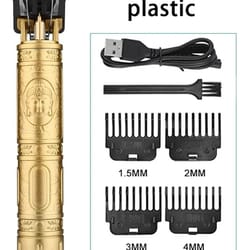 vintage electric hair clipper professional rechargeable men hair cutting machine, barber trimmer & shaver