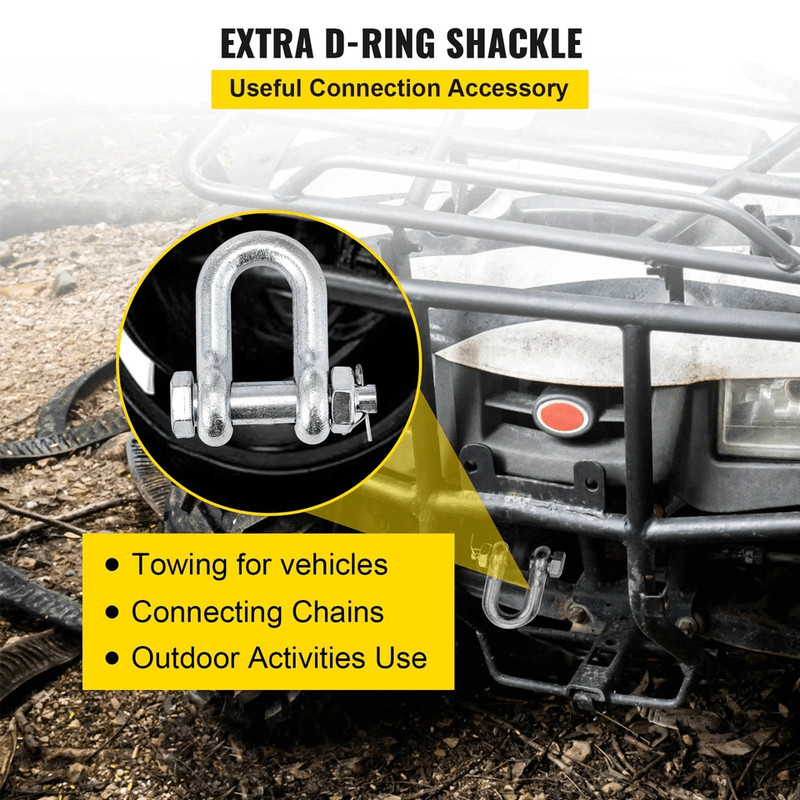 Heavy Duty Tow Chain J Hook VType Grab Hook Wrecker Truck Tie Towing Recovery Safety Chain 1