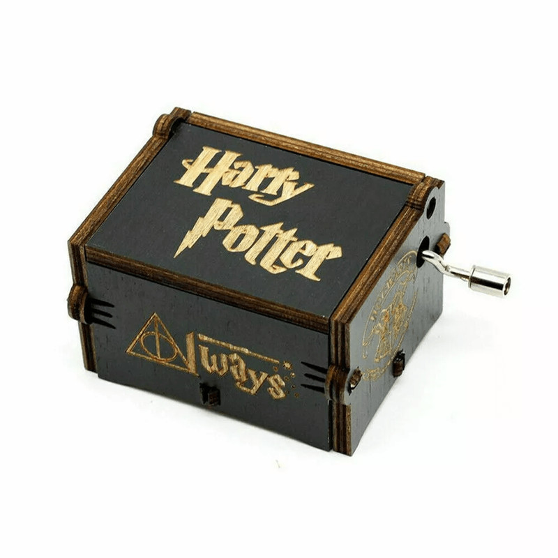 Harry Potter Wooden Music Box HandCranked Classic Handmade Toys Collectible Gift For Kids Fans Vin 7