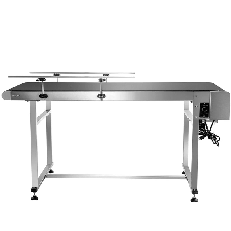 Motorized Conveyor W Guardrails PVC Belt Conveyor For Warehouses Assembly Lines Packaging And Facto 6