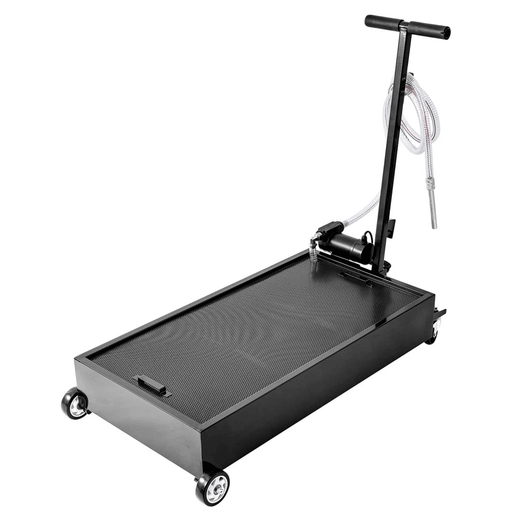 Low Profile Oil Drain Pan With Electric Pump Mobile Oil Collection System For Quick Clean Fluid Cha 0