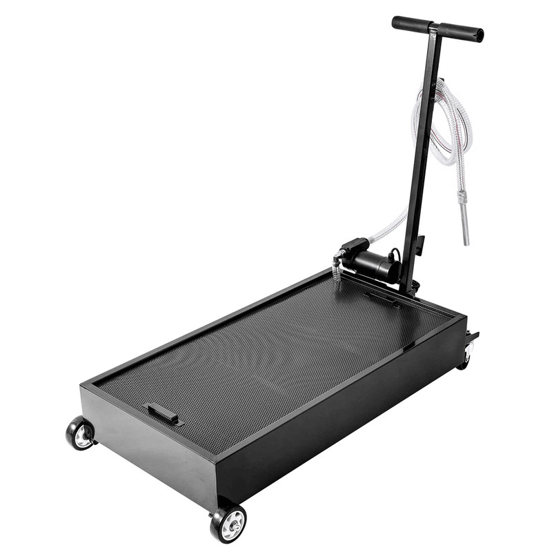 Low Profile Oil Drain Pan With Electric Pump Mobile Oil Collection System For Quick Clean Fluid Cha 0
