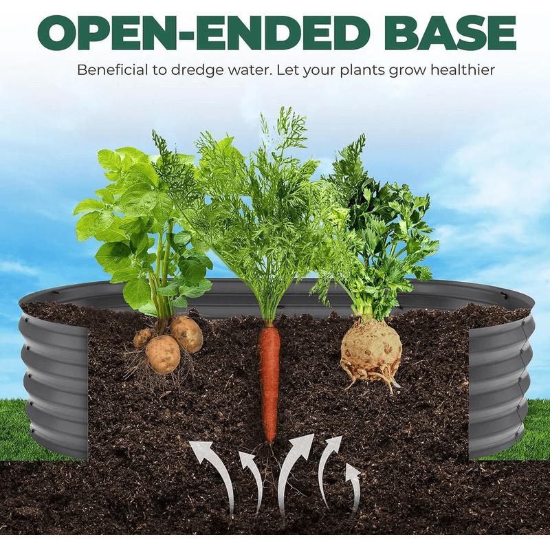 Galvanized Raised Garden Bed Outdoor Planter Boxes For Vegetables Durable Metal Planters By Utopia 2