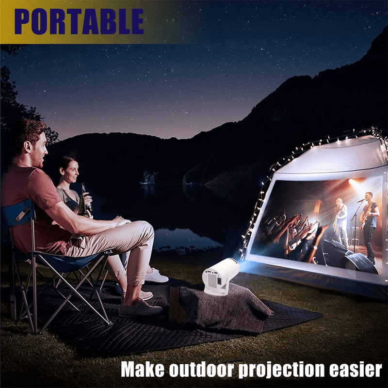 4K Mini Projector Lumen LED UHD WiFi Bluetooth Portable Home Theater Projector For Indoor Outdoor 7