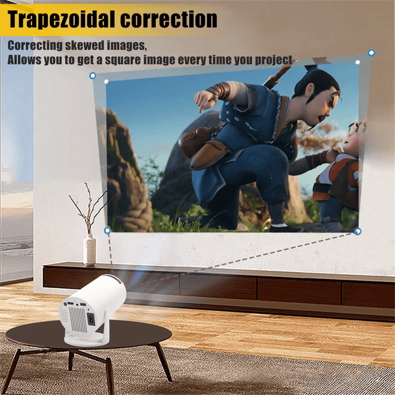4K Mini Projector Lumen LED UHD WiFi Bluetooth Portable Home Theater Projector For Indoor Outdoor 9