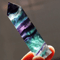 Rainbow Fluorite Healing Crystal Wands Obelisk Reiki Tower Point For Meditation Energy Balancing Ho 7