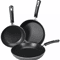 Nonstick Frying Pan Set With Induction Bottom Utopia Kitchen Skillets Durable NonStick Cookware Set 0