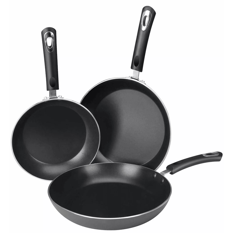 Nonstick Frying Pan Set With Induction Bottom Utopia Kitchen Skillets Durable NonStick Cookware Set 0