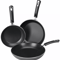 Nonstick Frying Pan Set With Induction Bottom Utopia Kitchen Skillets Durable NonStick Cookware Set 6