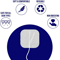 Bulk TENS Electrode Pads EMS Replacement Unit Muscle Stimulator Pads For Nerve Pain Muscle Recover 11