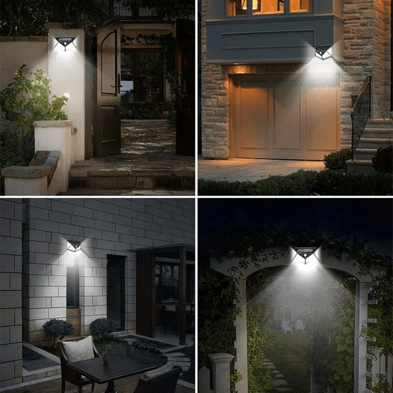 Solar Power LED Light PIR Motion Sensor Outdoor Security Lamp For Wall Garden Patio Pathway 7