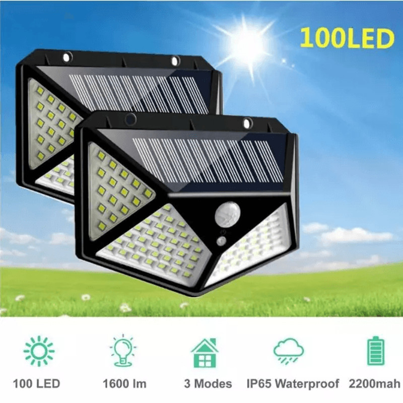 Solar Power LED Light PIR Motion Sensor Outdoor Security Lamp For Wall Garden Patio Pathway 3