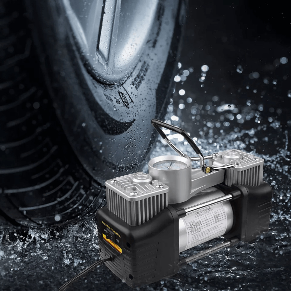 Heavy Duty Portable Air Compressor Car Tire Inflator Electric Auto Pump For Fast Tire Inflation Em 2