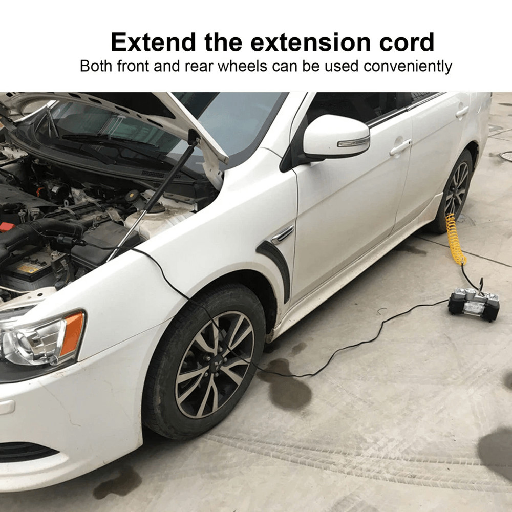 Heavy Duty Portable Air Compressor Car Tire Inflator Electric Auto Pump For Fast Tire Inflation Em 5