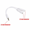 Male To Female Gold Plated Audio Y Splitter Headphone Cable White Stereo Jack Adapter For Dual Head 1